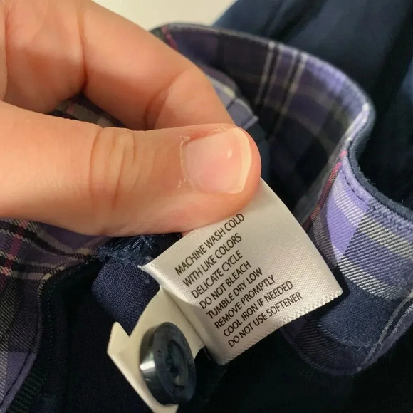 Lady Hagen Golf Pants Women's 8 Solid Blue Mid Rise Button Zip Cotton Blend - Picture 8 of 10